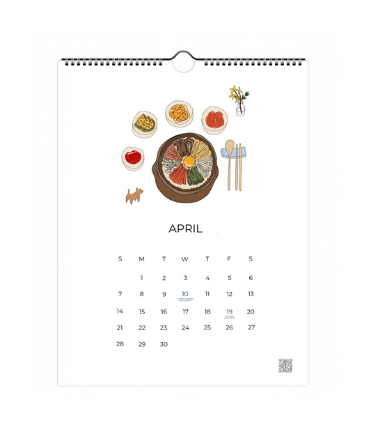 2024 Global Edition Cooking Calendar 🌎